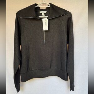 spanx half zip small nwt